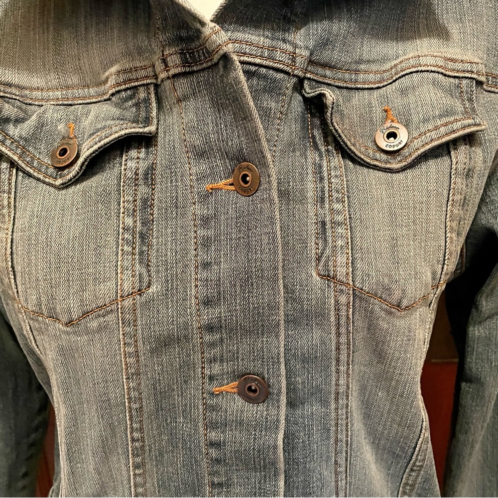 Vintage Riders Copper Collection Distressed Jean Jacket - Picture 3 of 5